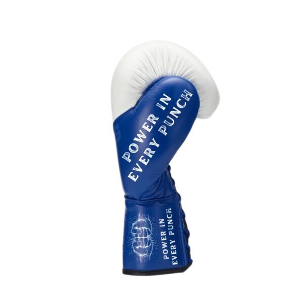 Orion Lace Up Boxing Gloves white And Blue 20