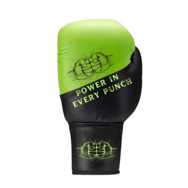 Orion Lace Up Boxing Gloves Black And Green 18